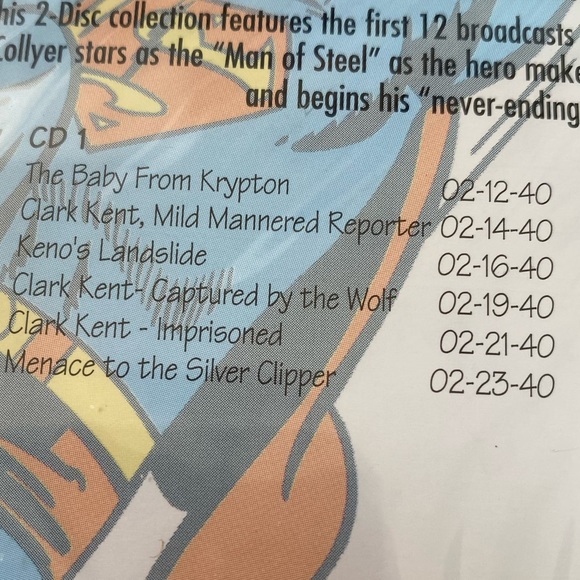 SUPERMAN UP! UP! and AWAY! 2 Disc CD Collection Radio Broadcast +Trading Card - Picture 4 of 6